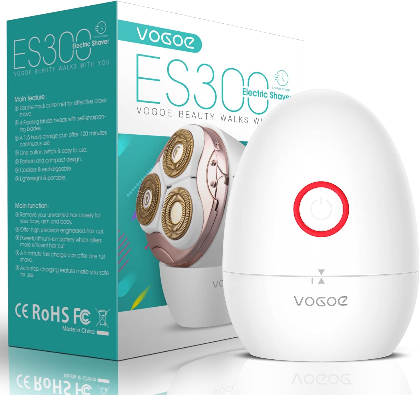 VOGOE Electric Razor Women Love I ES300 Shaver