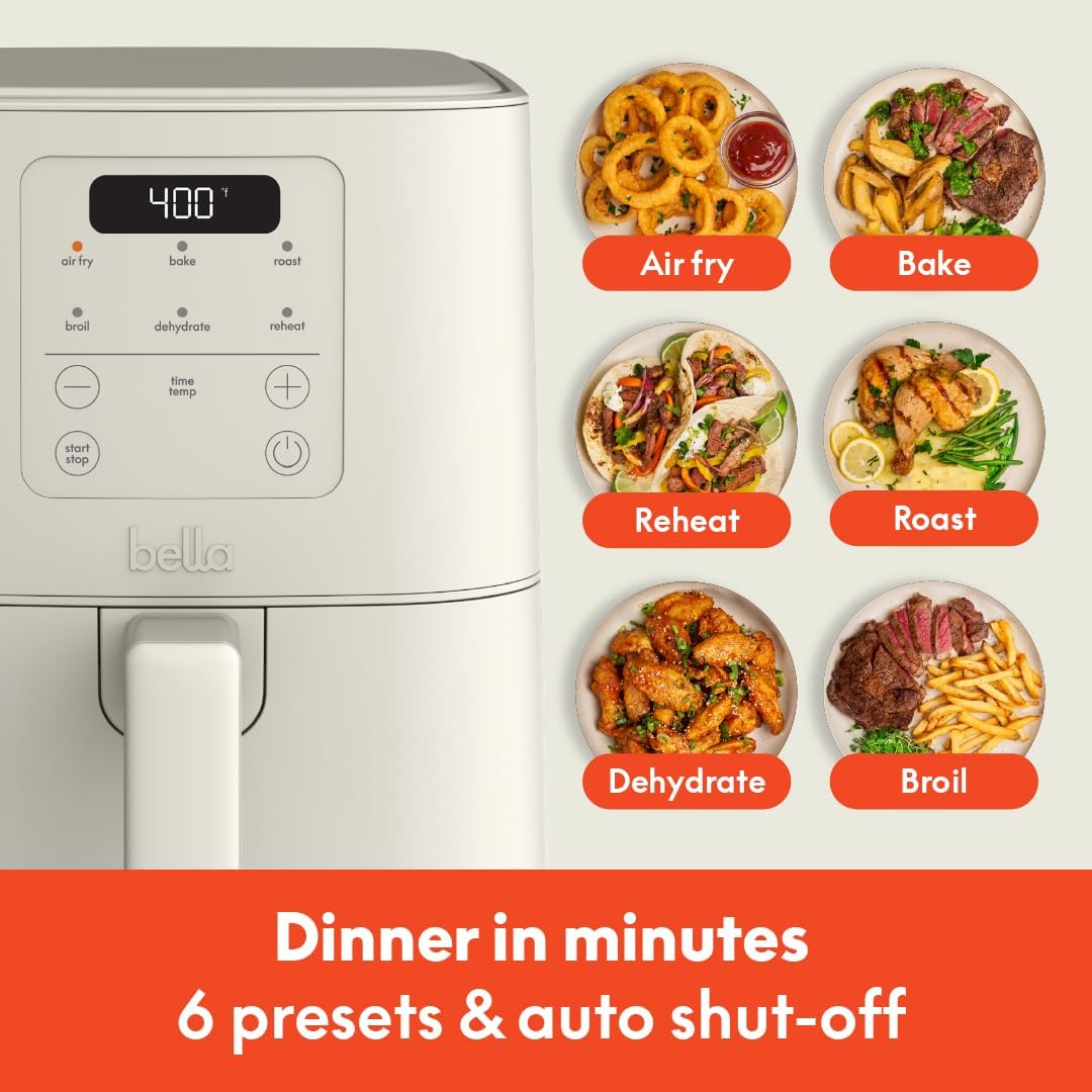 Digital Air Fryer I Ceramic Nonstick Basket I 4 Qt encalife