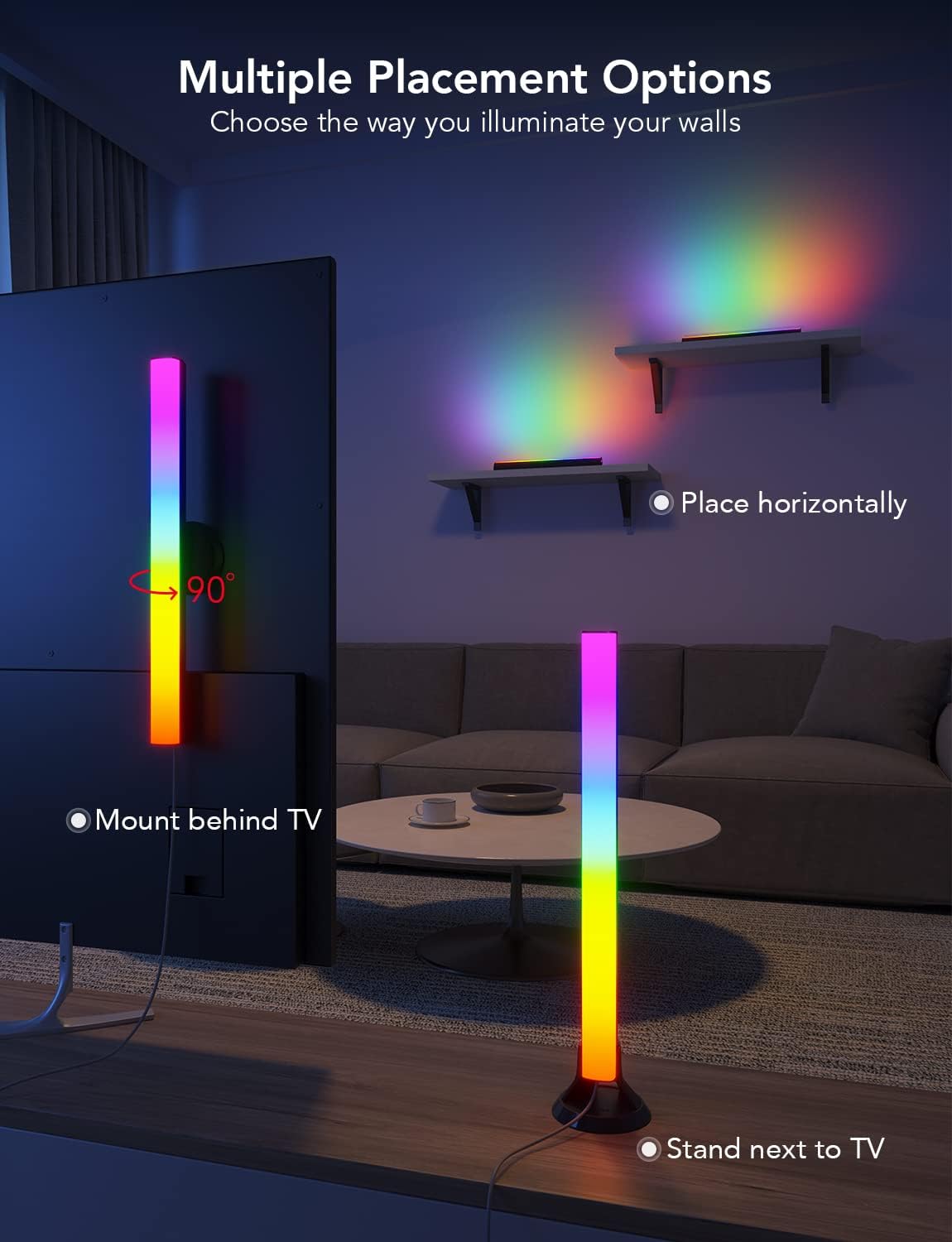 RGB Lighting TV Light Bars for Home Theater encalife