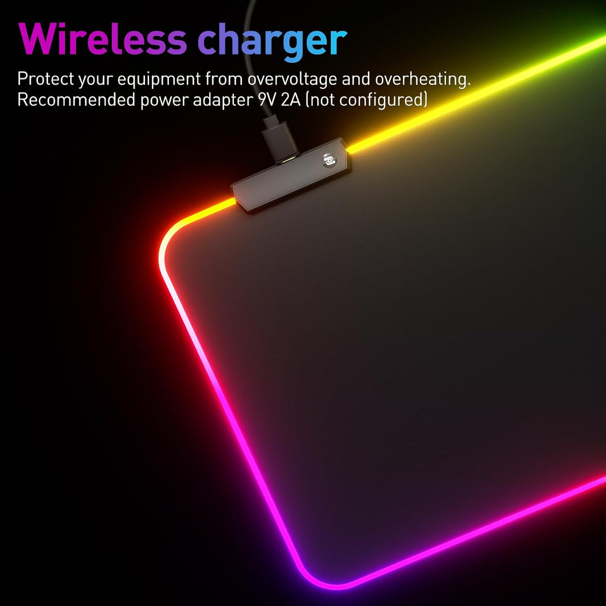 RGB Lighting Extended Gaming Mouse Pad encalife