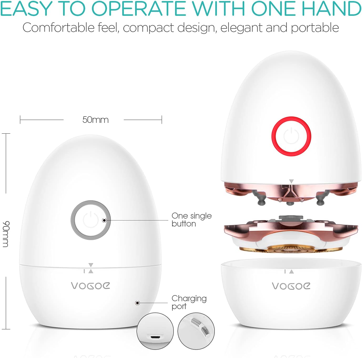 VOGOE Electric Razor Women Love I ES300 Shaver encalife