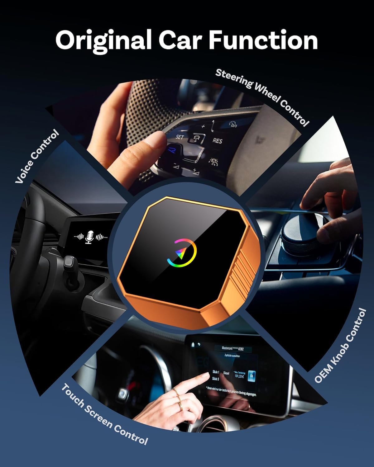 Wireless CarPlay & Auto Adapter | Plug & Play CarPlay Dongle encalife