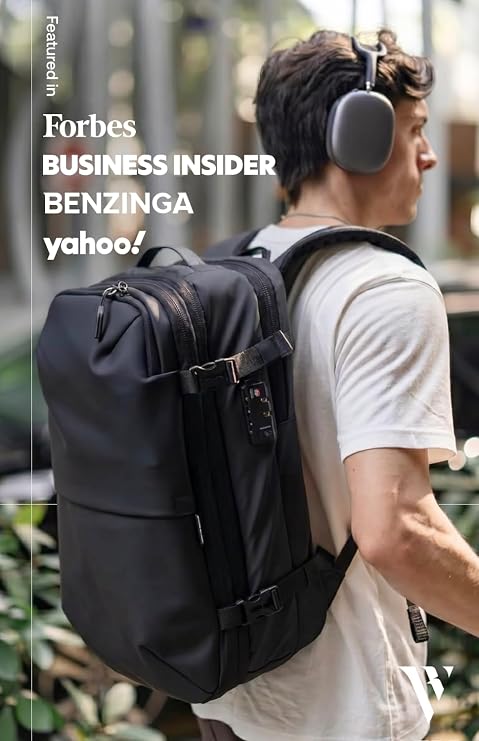 60L Vacuum Compression Travel Backpack TSA Lock encalife