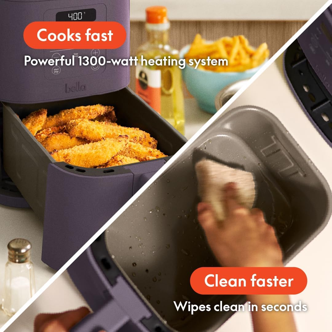 Slim Air Fryer I Compact Ceramic Nonstick I 6 Presets encalife