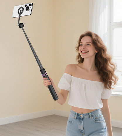 68-Inch Magnetic Selfie Tripod With Rechargeable Remote encalife