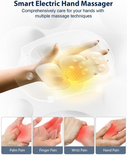 Cordless Heated Hand Massager for Daily Relaxation Comfort encalife