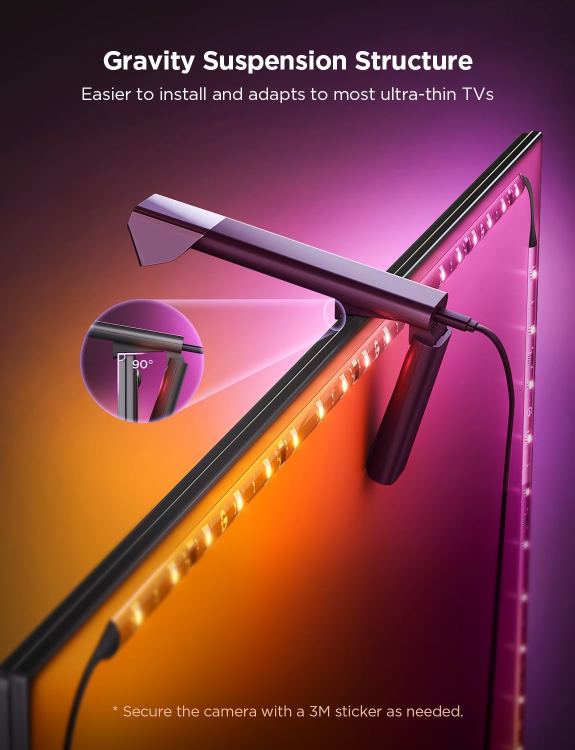 RGB Lighting TV Backlight Strip for Immersive Viewing encalife