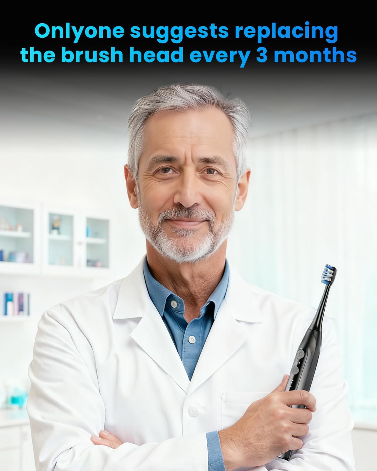 Onlyone Ultrasonic Rechargeable Electric Toothbrush Adults encalife