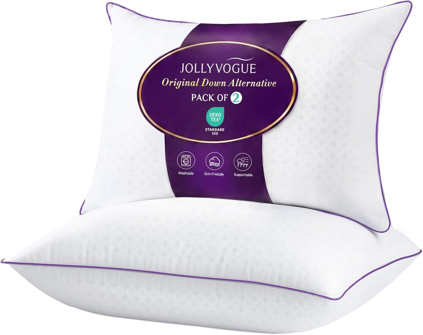 Bed Pillows Queen Set | Soft Support Hotel Quality Sleeping Pillows