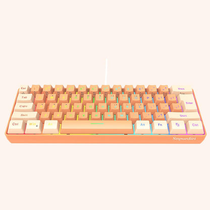 Gaming Keyboard 60% RGB Wired I Ultra‑Compact 
