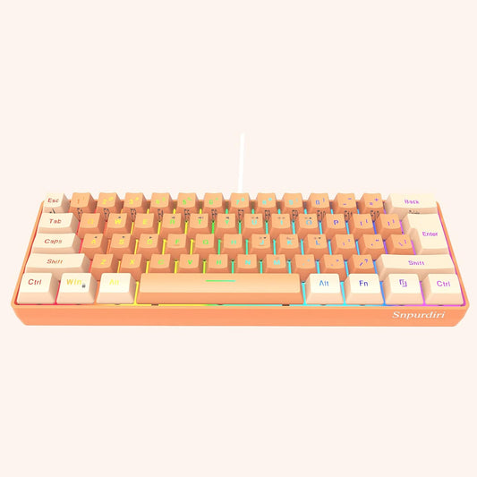 Gaming Keyboard 60% RGB Wired I Ultra‑Compact 