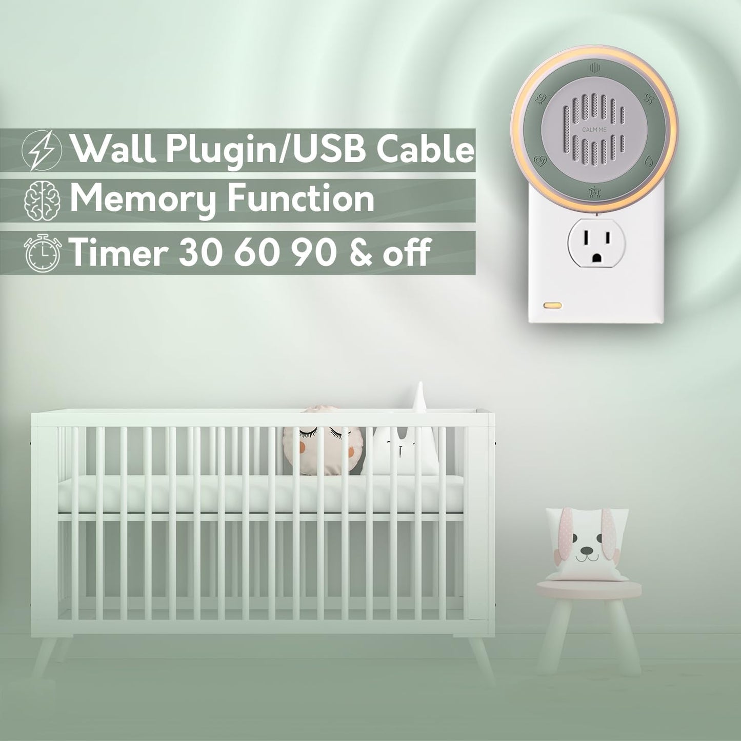 Plug-In White Noise Machine for Office Privacy encalife