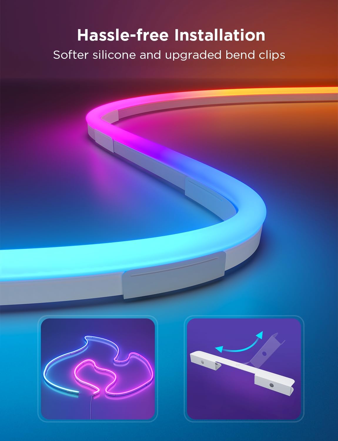 RGB Lighting Neon Rope Light 16.4ft encalife