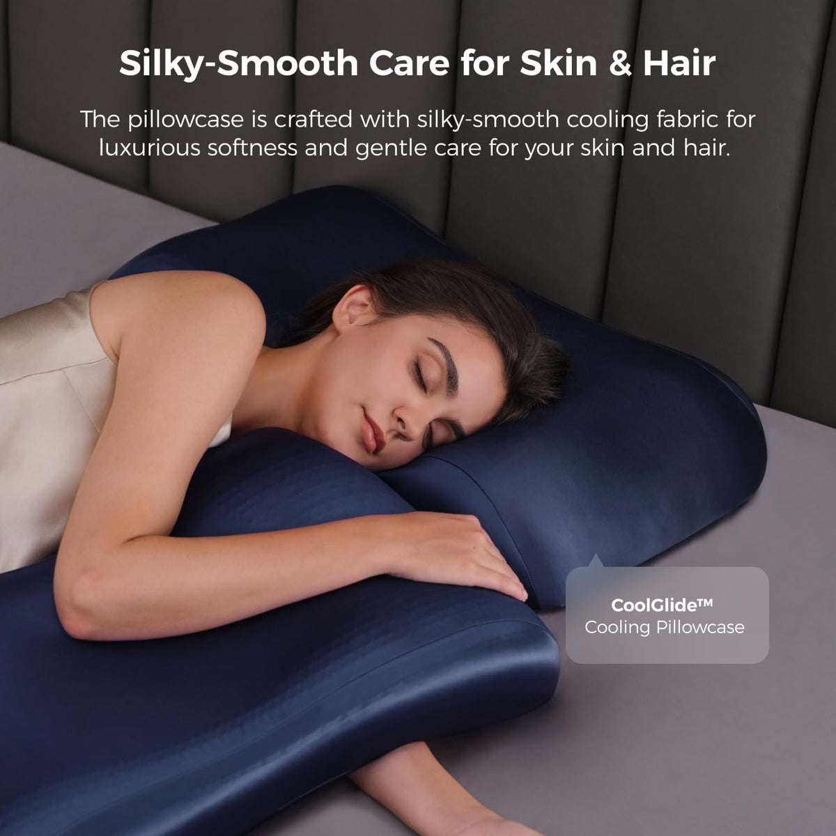 Side Sleeper Cooling Gel Memory Pillow encalife