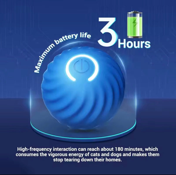 Dog Toy Ball Automatic Moving Bouncing Rolling Ball USB Smart puppy Interactive Dog Chew Toy Ball encalife