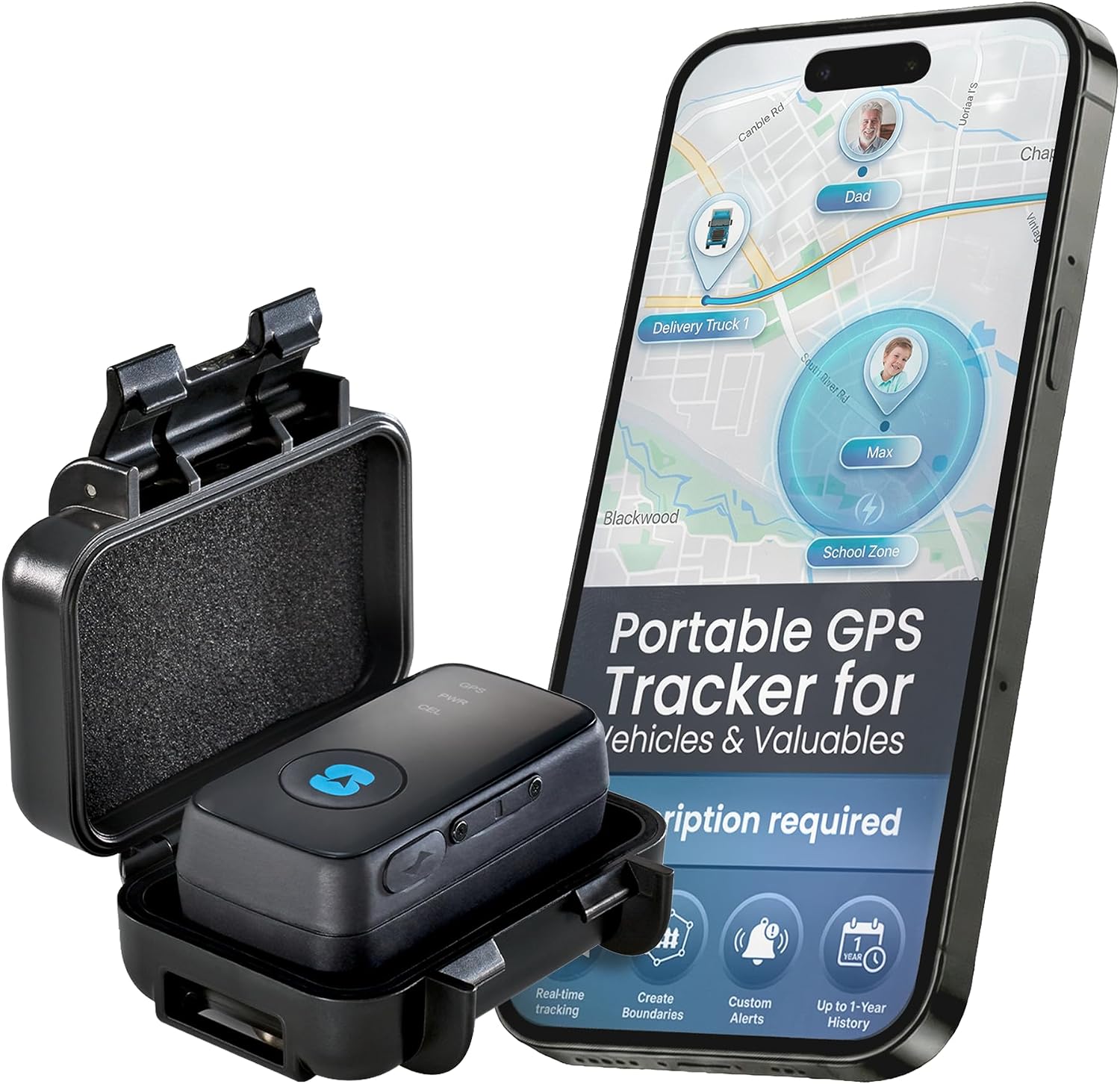 GPS tracker waterproof hidden car security device for live tracking - Encalife