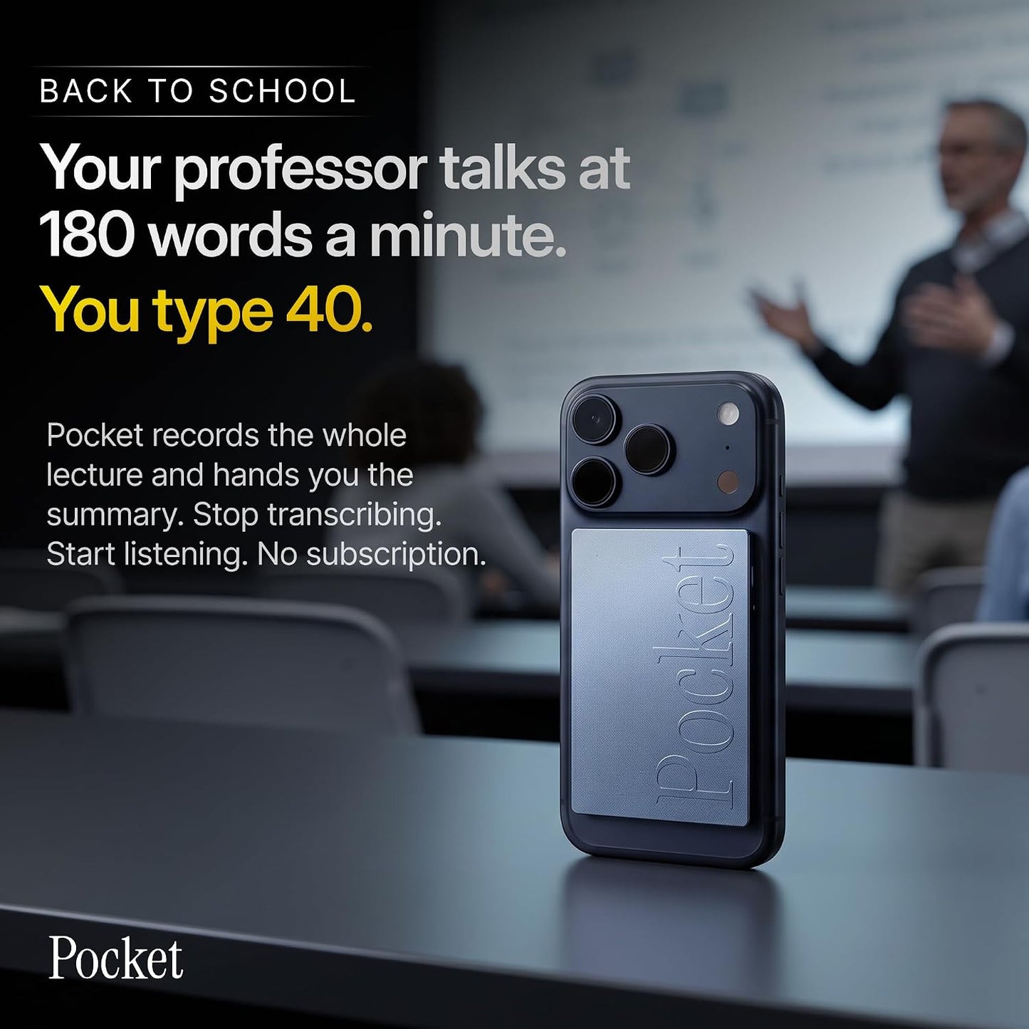 Portable AI Meeting Recorder with Smart Transcription encalife