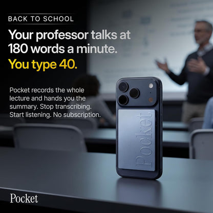 Portable AI Meeting Recorder with Smart Transcription encalife
