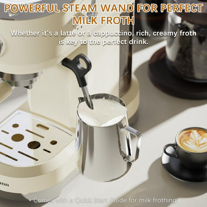 20-Bar Espresso Latte Cappuccino Machine with Frother encalife