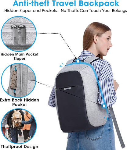 Anti Theft Laptop Backpack With USB encalife