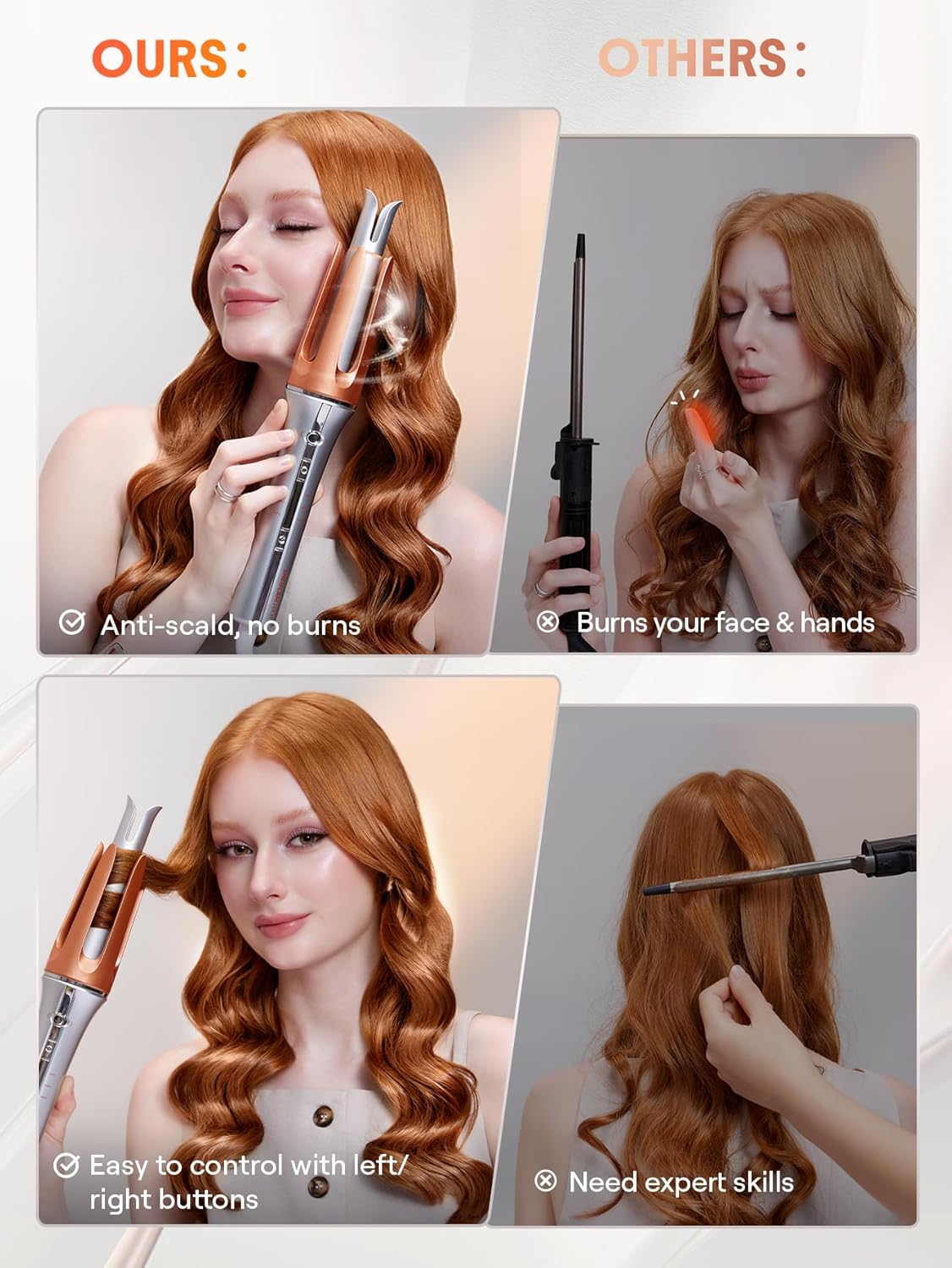 Automatic Curling Iron | SHEGLAM Loose Waves Hair Curler encalife