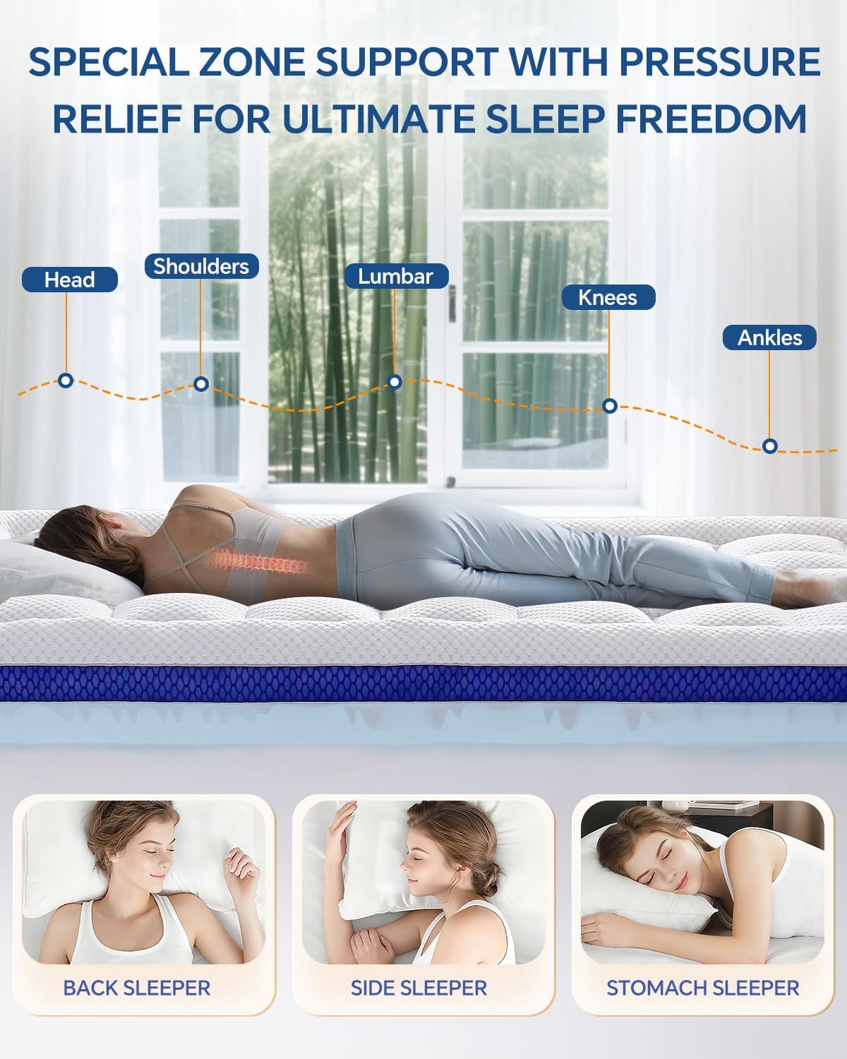 King Cooling Mattress Topper encalife