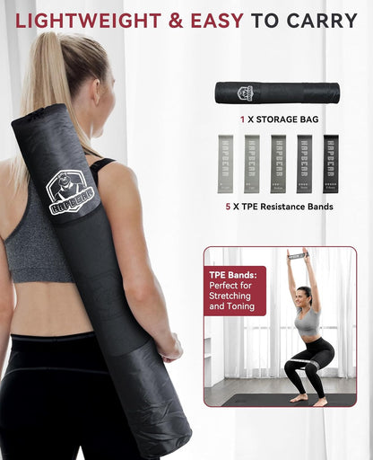 Extra Wide Yoga Mat For Full Body Workouts encalife