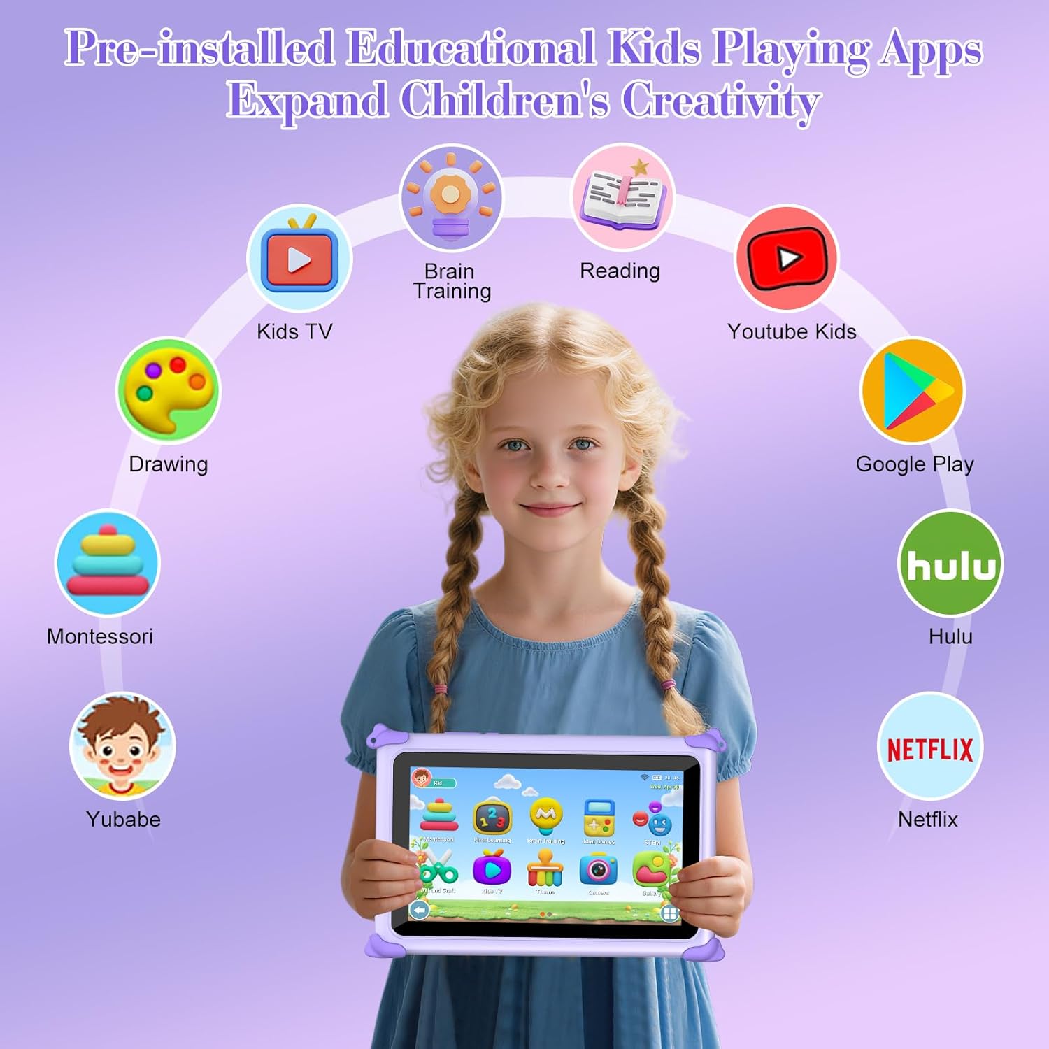 Zcobro 7” Kids Tablet I Toddler Learning Tablet encalife
