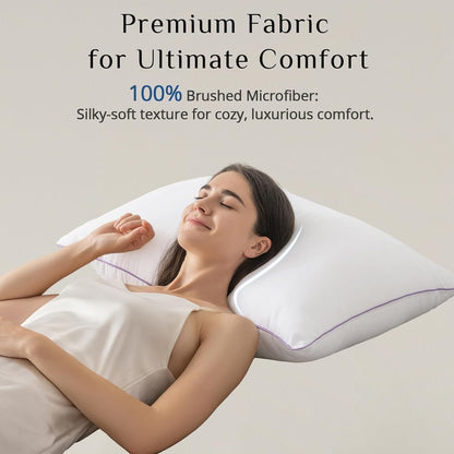 Bed Pillows Queen Set | Soft Support Hotel Quality Sleeping Pillows encalife