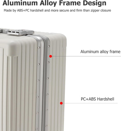 Smart Hardshell Carry-On Luggage with USB encalife