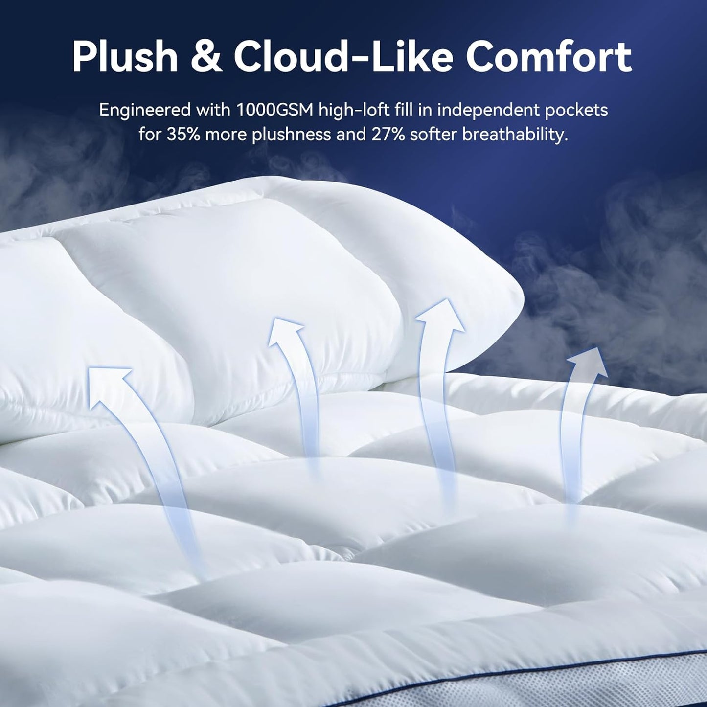 Encalife King Cooling Mattress Topper encalife