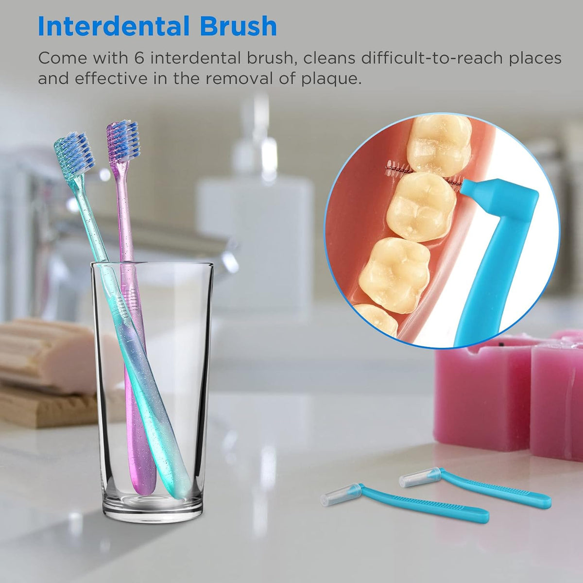Orthodontic Toothbrush Set with Interdental Brushes encalife
