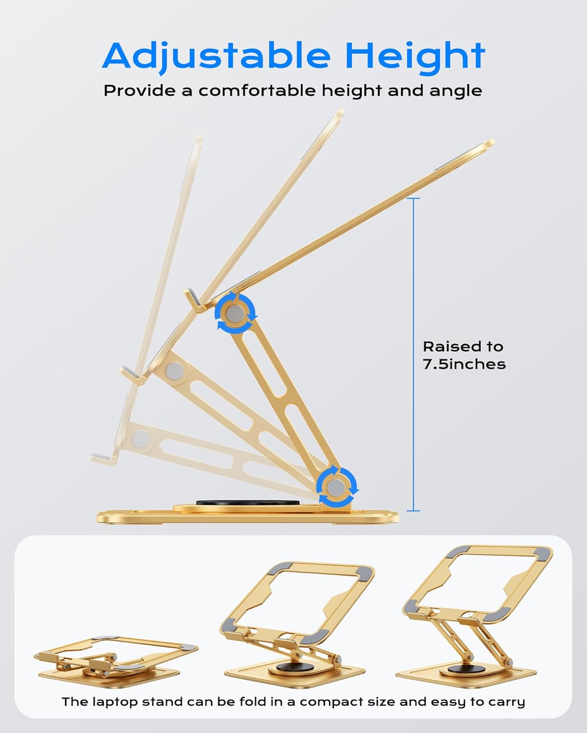 Rotating Laptop Stand For Desk encalife