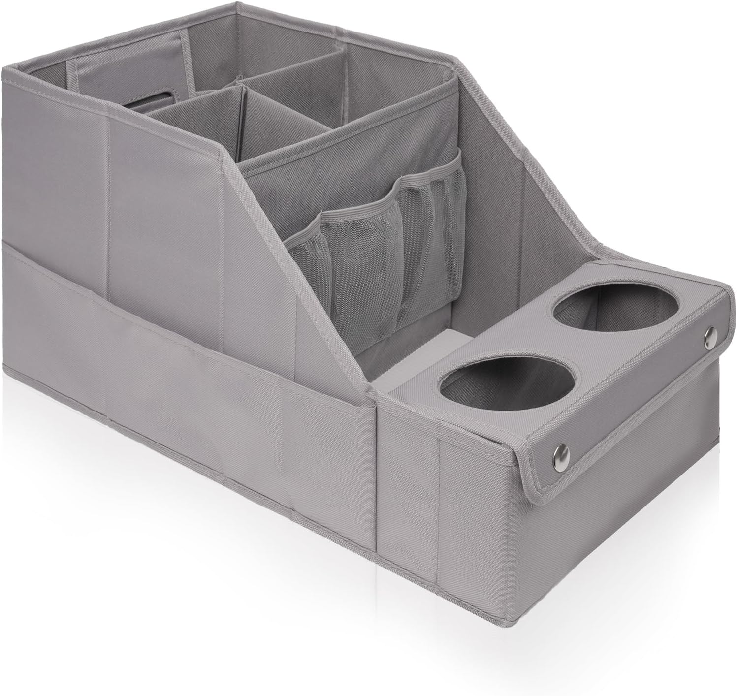 Foldable Car Seat Organizer with Cup Holders encalife