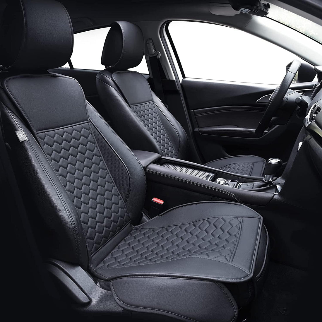 Waterproof Leather Car Seat Covers Front encalife