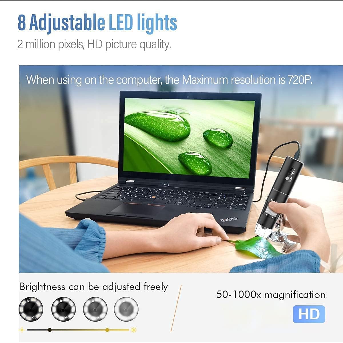 Wireless Digital Microscope For Smart Exploration Anywhere encalife