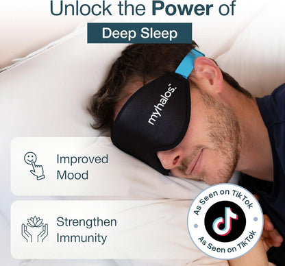 3D Blackout Sleep Mask for Side Sleepers encalife