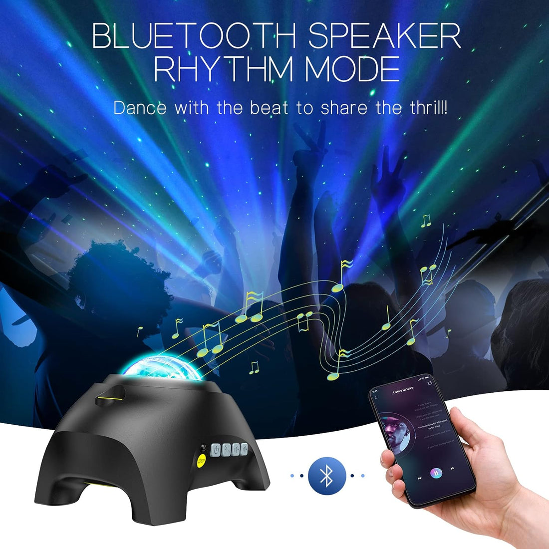 Northern Galaxy Aurora Projector with LED Effects encalife