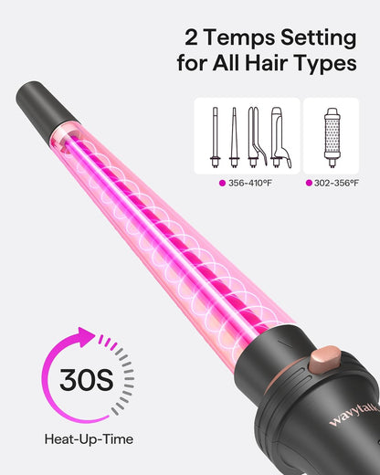 5 in 1 Curling Wand Set | Wavytalk Ceramic Hair Styler encalife