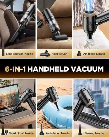 26000Pa Portable Handheld Cordless Vacuum Cleaner encalife