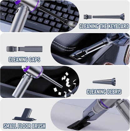 Cordless Mini Car Vacuum Cleaner 20000Pa Powerful Suction encalife