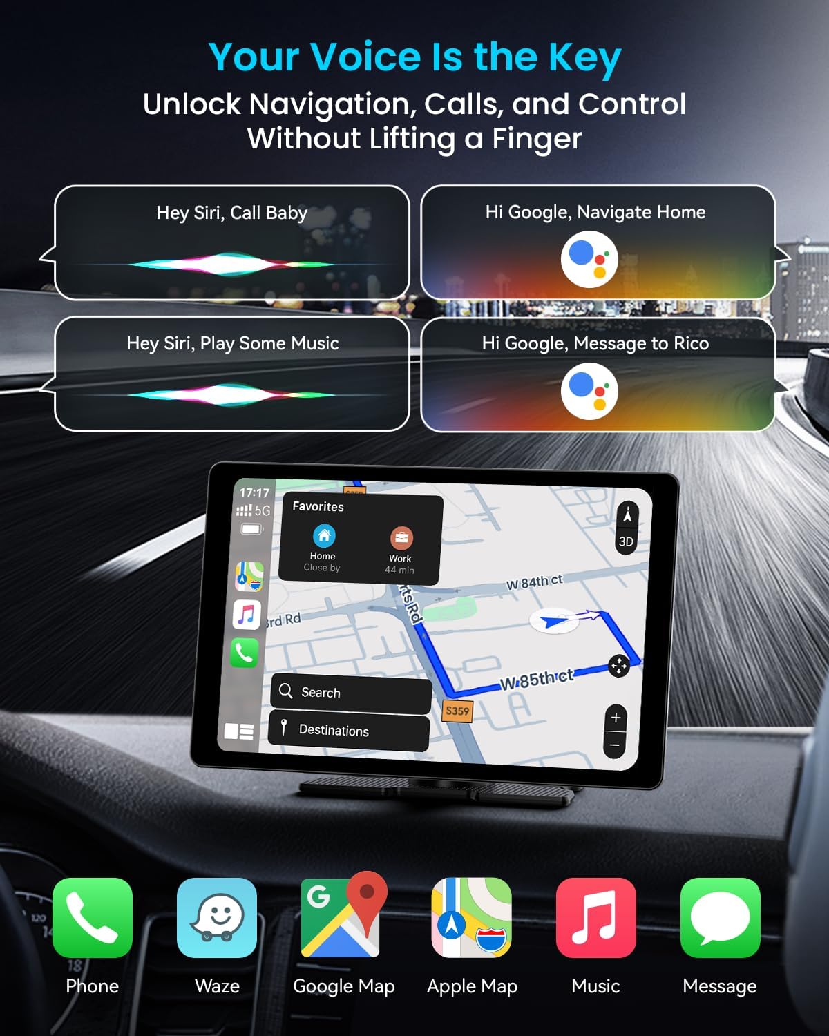 11 Inch Wireless Carplay Screen With Dash Camera encalife