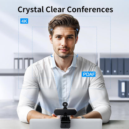 Ultra 4K Autofocus Webcam for Professional Meetings encalife