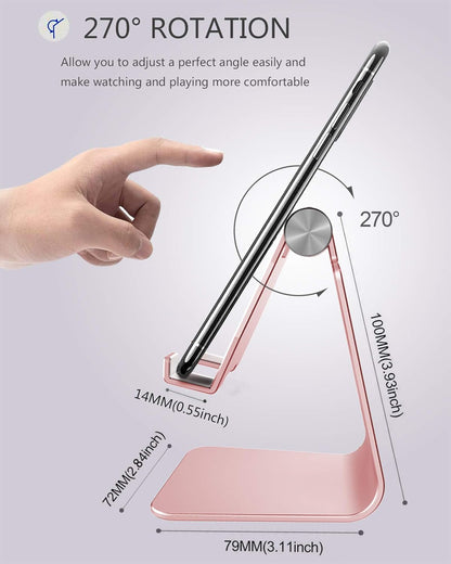 Mobile Stand Multi-Angle Aluminum Desk Phone Holder Dock encalife