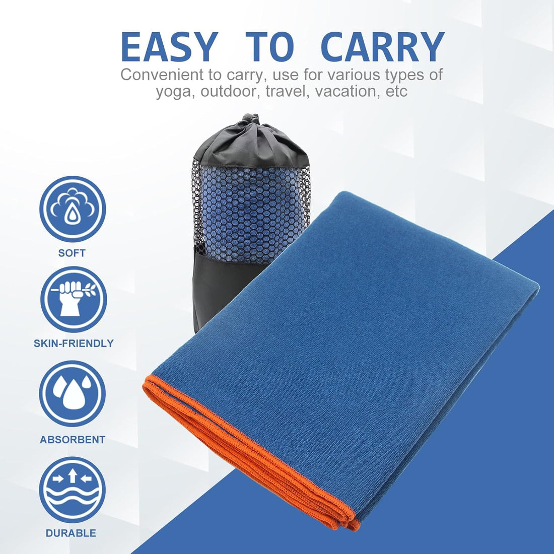 Non Slip Hot Yoga Grip Towel Set I Yoga Mat encalife