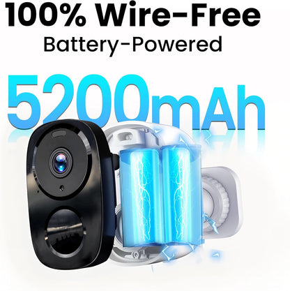 2K Wireless Security Camera I Outdoor, AI Motion Detection encalife