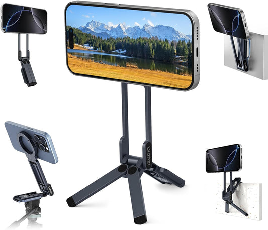 Foldable Magnetic Tripod for Hands-Free Phone Filming encalife