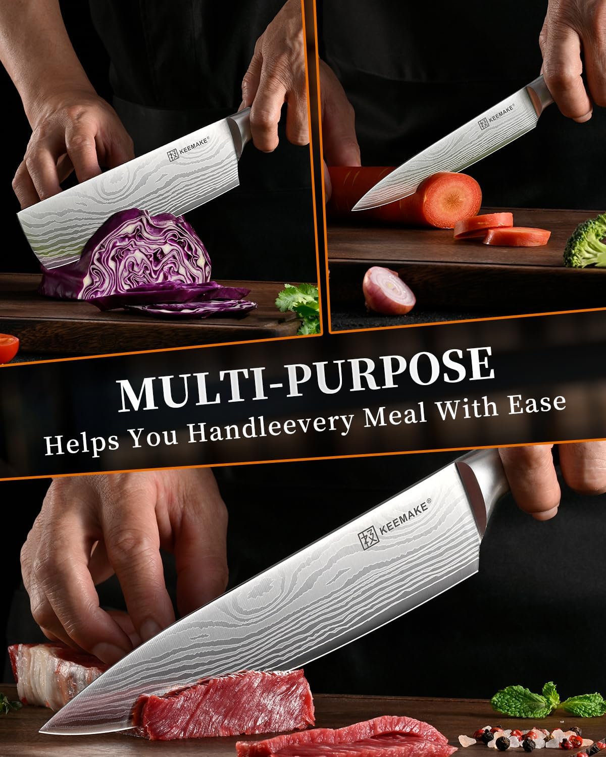 Kitchen Knife Set | 3PCS Chef Knife Set encalife