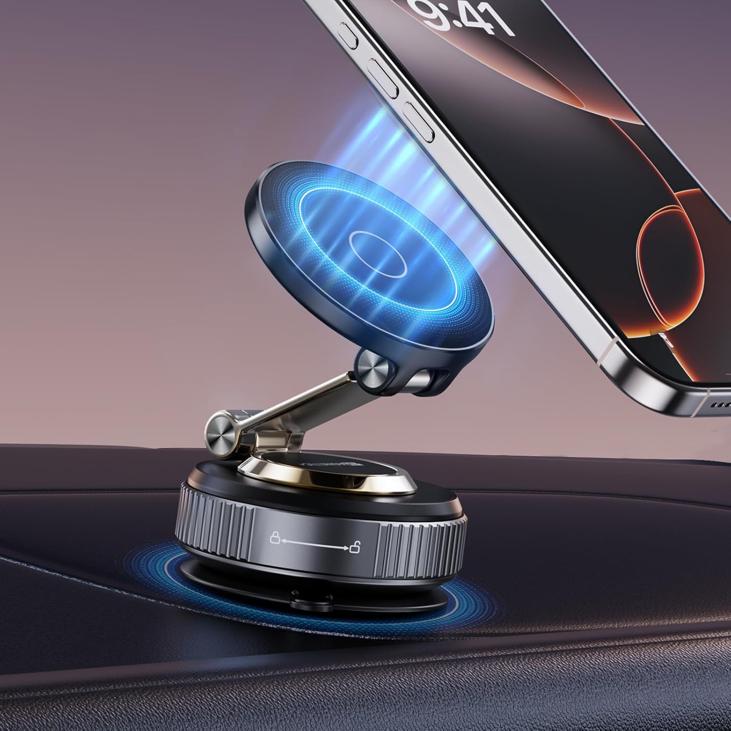 Magnetic MagSafe Car Phone Mount Foldable Rotor encalife