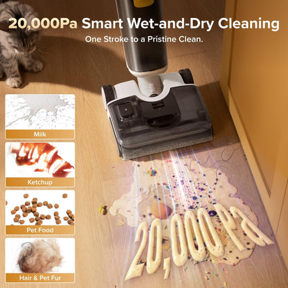 Cordless Wet Dry Floor Cleaner Vacuum Mop encalife